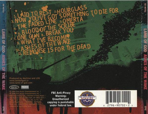 Lamb Of God : Ashes Of The Wake (CD, Album, Enh)