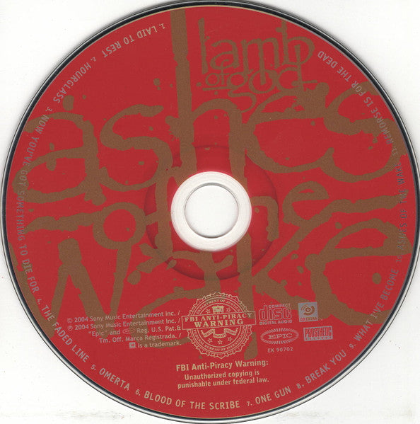 Lamb Of God : Ashes Of The Wake (CD, Album, Enh)