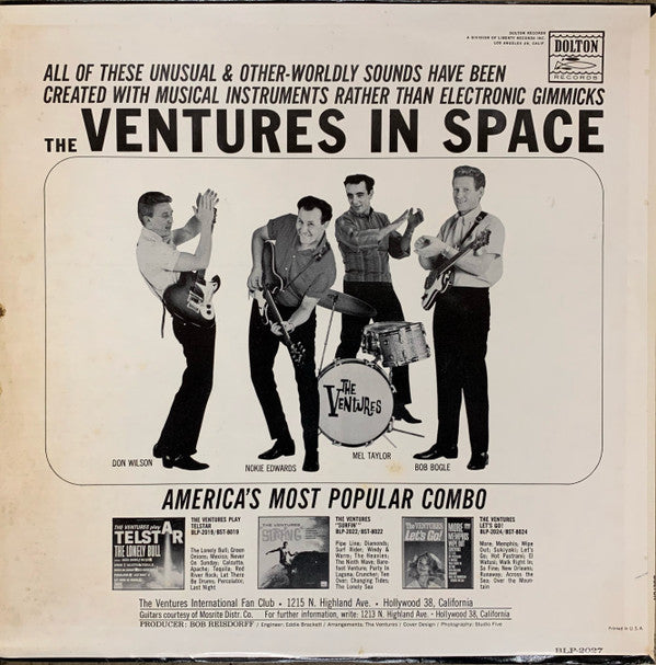 The Ventures : (The) Ventures In Space (LP, Album, Mono, Ind)