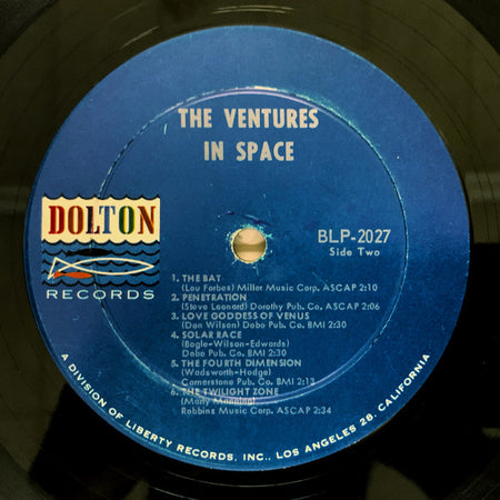 The Ventures : (The) Ventures In Space (LP, Album, Mono, Ind)