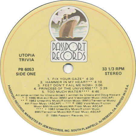 Utopia (5) : Trivia (LP, Comp, Hub)