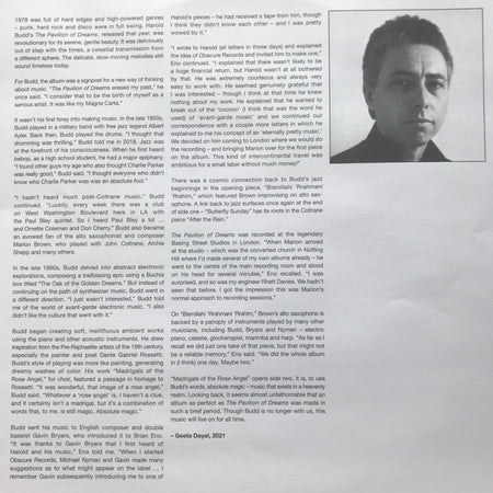 Harold Budd : The Pavilion Of Dreams (LP, Album, RE)