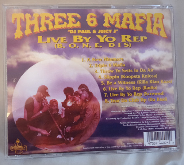 Three 6 Mafia : Live By Yo Rep (B.O.N.E. Dis) (CD, EP, RE)