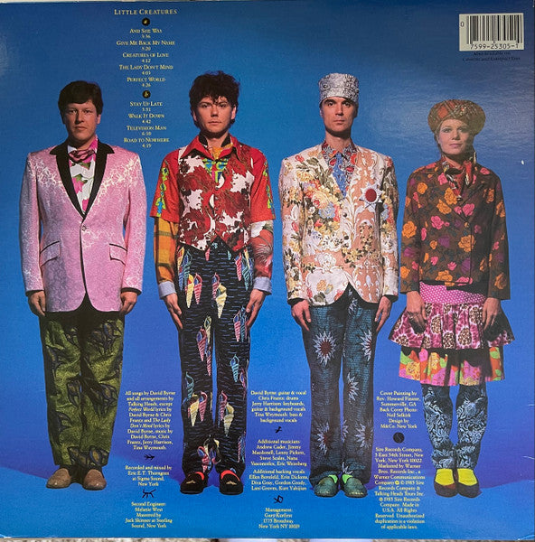 Talking Heads : Little Creatures (LP, Album, Spe)