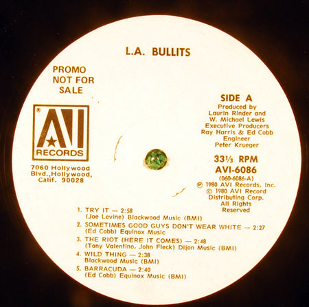 L. A. Bullets : L. A. Bullets (LP, Promo)