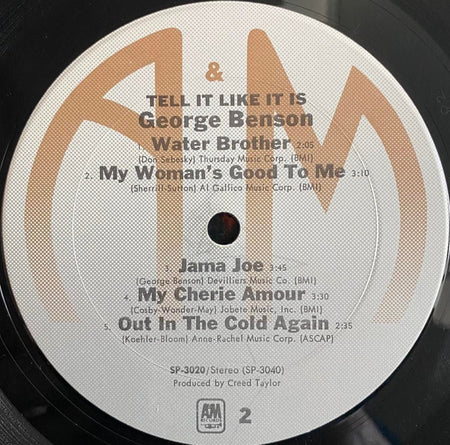 George Benson : Tell It Like It Is (LP, Album, RE, Pit)