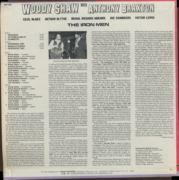 Woody Shaw With Anthony Braxton : The Iron Men (LP, Album)