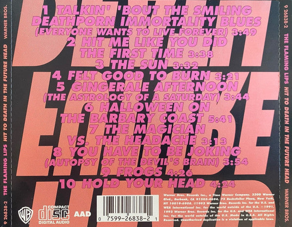 The Flaming Lips : Hit To Death In The Future Head (CD, Album, RE)