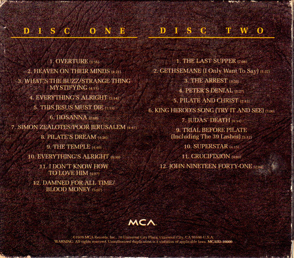 Various : Jesus Christ Superstar (2xCD, Album, RE, Sli)