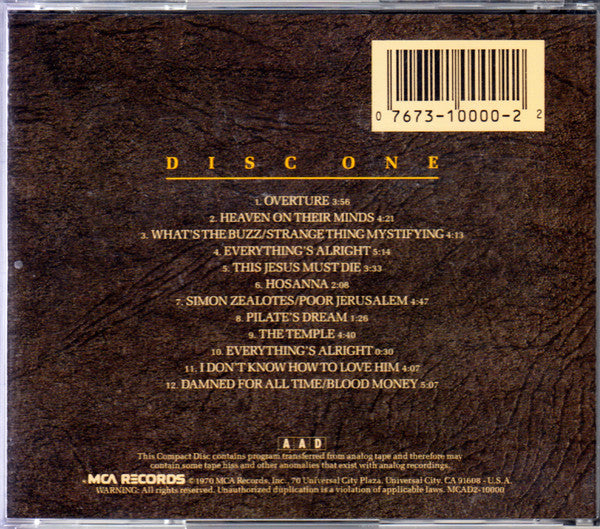 Various : Jesus Christ Superstar (2xCD, Album, RE, Sli)