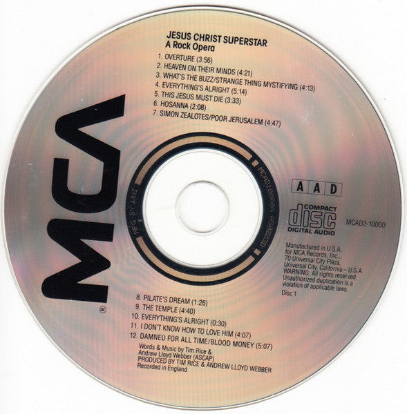 Various : Jesus Christ Superstar (2xCD, Album, RE, Sli)