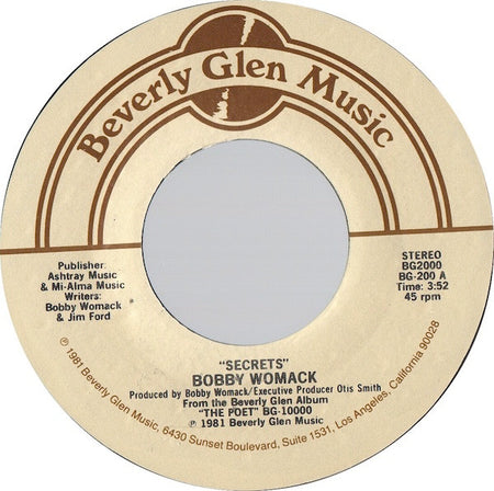 Bobby Womack : Secrets (7", Styrene, PRC)