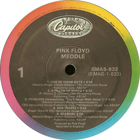 Pink Floyd : Meddle (LP, Album, RE, RP, Spe)