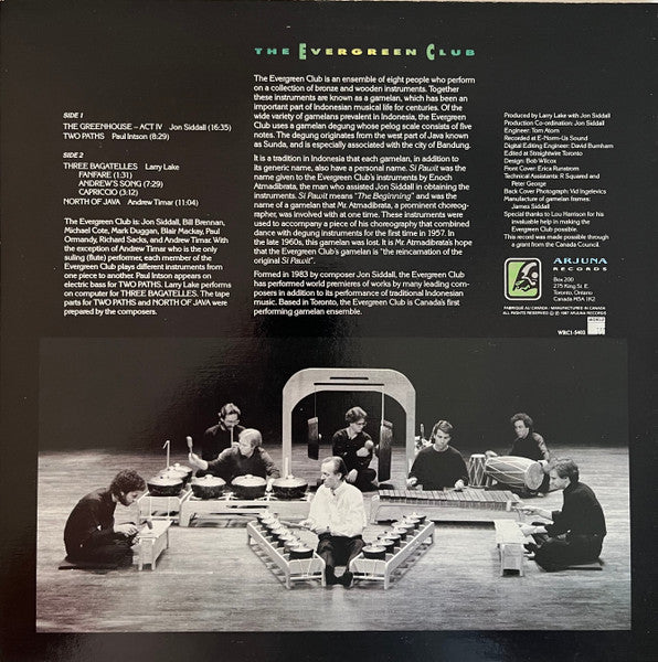 Evergreen Club Gamelan Ensemble : North Of Java (LP, Album)