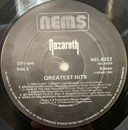 Nazareth (2) : Greatest Hits (LP, Comp)