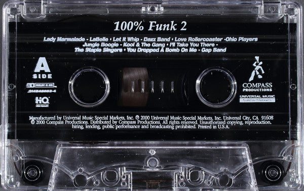 Various : 100% Funk Volume 2 (Cass, Comp)