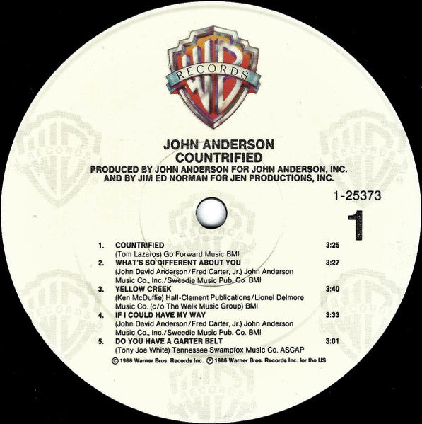 John Anderson (3) : Countrified (LP, Album, Spe)