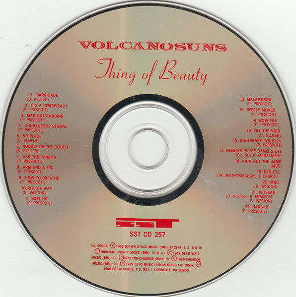 Volcano Suns : Thing Of Beauty (CD, Album)