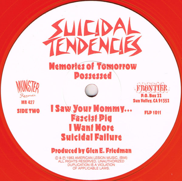 Suicidal Tendencies : Suicidal Tendencies (LP, Album, Ltd, RE, Red)