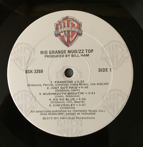 ZZ Top : Rio Grande Mud (LP, Album, RE, Win)