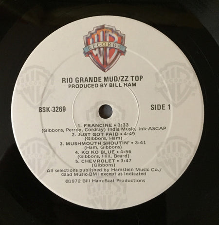 ZZ Top : Rio Grande Mud (LP, Album, RE, Win)