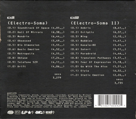 B12 : (Electro-Soma) + (Electro-Soma II) (CD, Album, RE, RM + CD, Comp, RM + RP, Jew)
