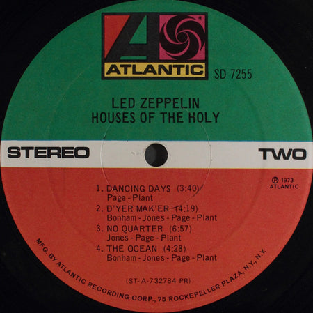 Led Zeppelin : Houses Of The Holy (LP, Album, RP, PR-)
