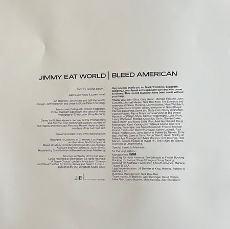Jimmy Eat World : Bleed American (LP, Album, RE)