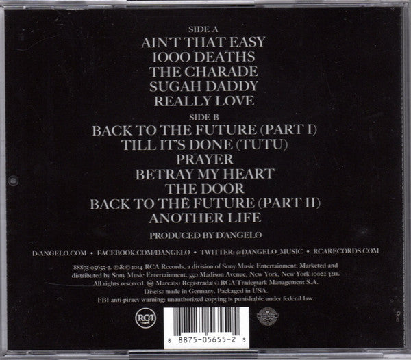 D'Angelo And The Vanguard (3) : Black Messiah (CD, Album)