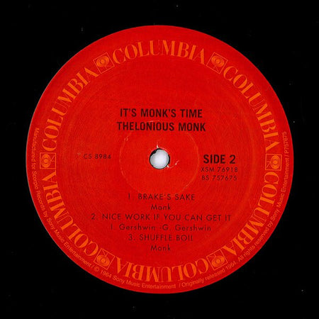 Thelonious Monk : It's Monk's Time (LP, Album, RE, 180)