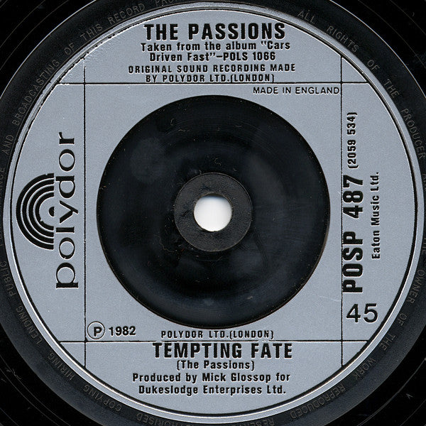 The Passions : Sanctuary (7", Single)