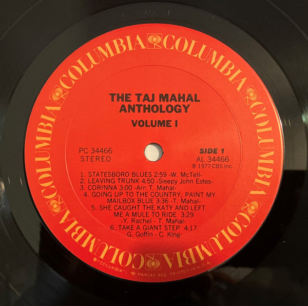 Taj Mahal : The Taj Mahal Anthology (Volume 1) (LP, Album, Comp)