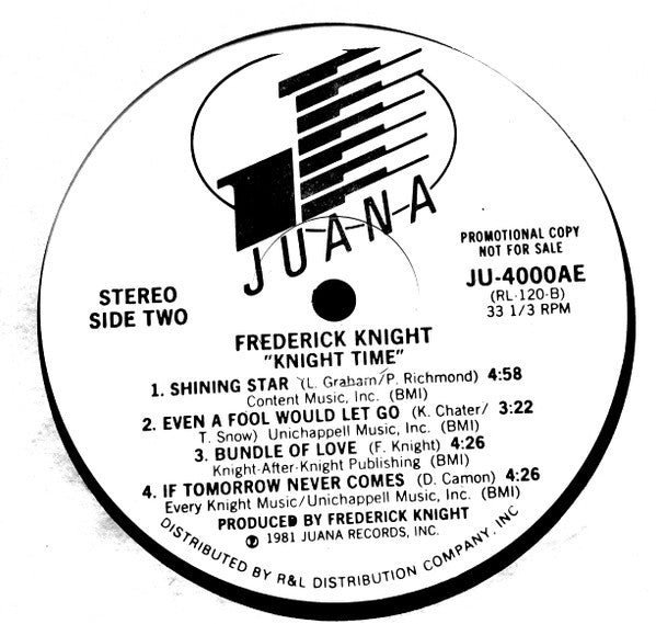Frederick Knight : Knight Time (LP, Album, Promo)