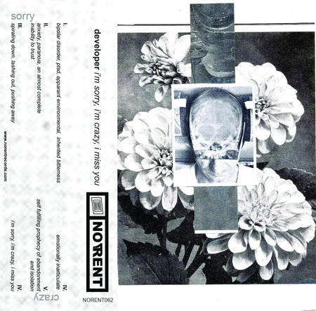 Developer (2) : I'm Sorry, I'm Crazy, I Miss You (Cass, Album, Ltd, C60)