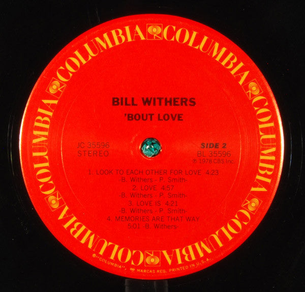Bill Withers : 'Bout Love (LP, Album, Ter)
