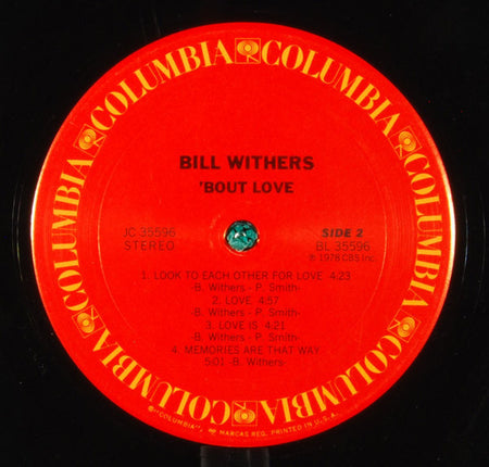 Bill Withers : 'Bout Love (LP, Album, Ter)