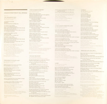 Bill Withers : 'Bout Love (LP, Album, Ter)