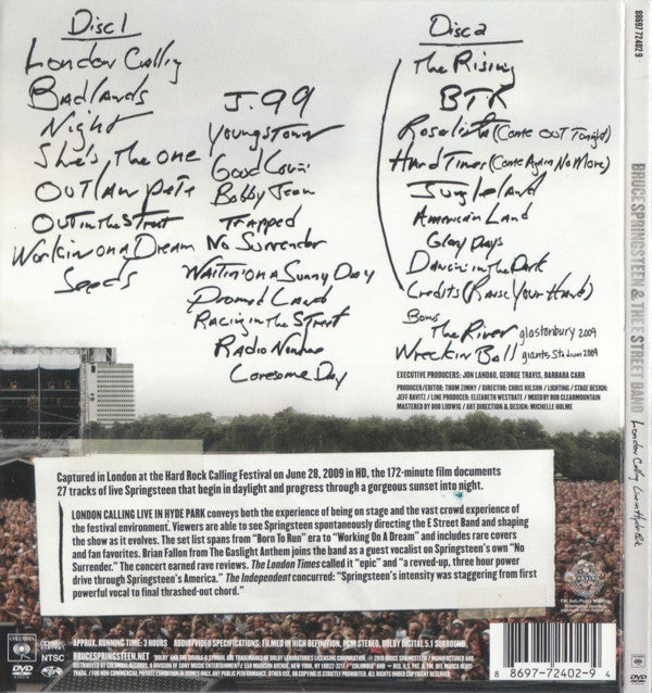 Bruce Springsteen & The E-Street Band : London Calling Live In Hyde Park (2xDVD-V, Multichannel, NTSC)