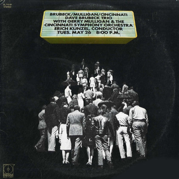 The Dave Brubeck Trio Featuring Gerry Mulligan & Cincinnati Symphony Orchestra conducted by  Erich Kunzel : Brubeck/Mulligan/Cincinnati (LP, Album)