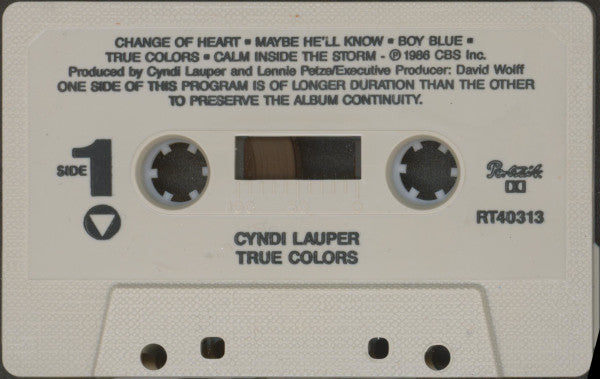Cyndi Lauper : True Colors (Cass, Album, Lin)