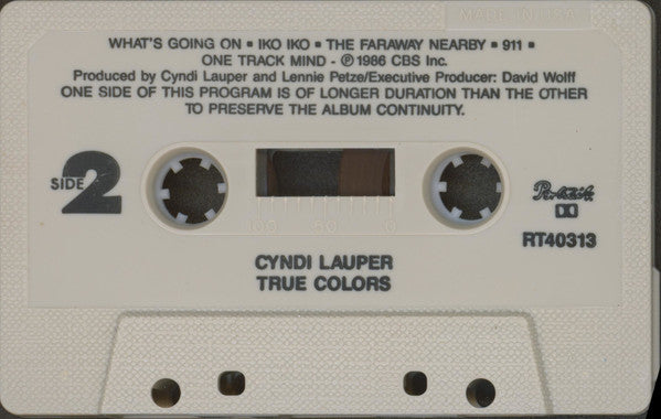 Cyndi Lauper : True Colors (Cass, Album, Lin)