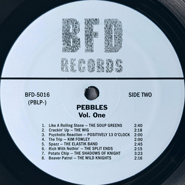 Various : Pebbles Vol. One   (LP, Comp, Ltd, RE, Unofficial)