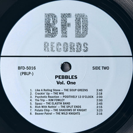 Various : Pebbles Vol. One   (LP, Comp, Ltd, RE, Unofficial)