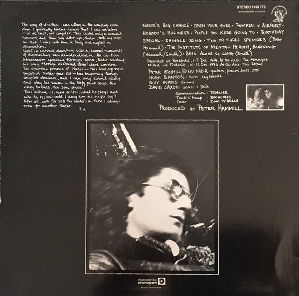 Peter Hammill : Nadir's Big Chance (LP, Album)