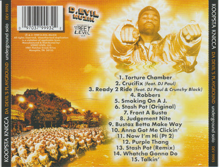 Three 6 Mafia Presents… Koopsta Knicca : Da Devil's Playground: Underground Solo (CD, Album, RE)