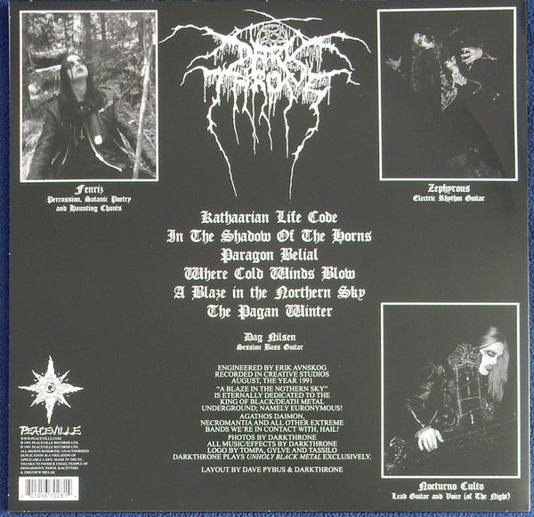 Darkthrone : A Blaze In The Northern Sky (LP, Album, Ltd, RE)