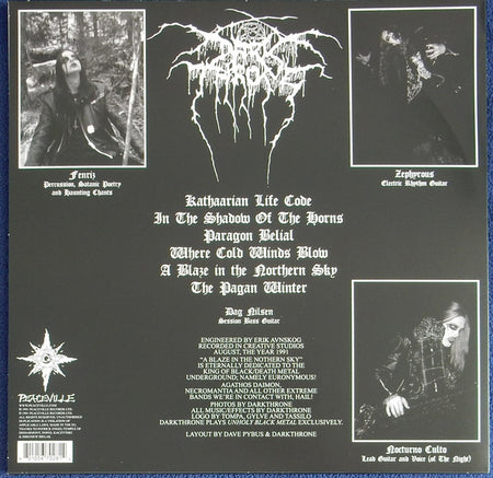 Darkthrone : A Blaze In The Northern Sky (LP, Album, Ltd, RE)