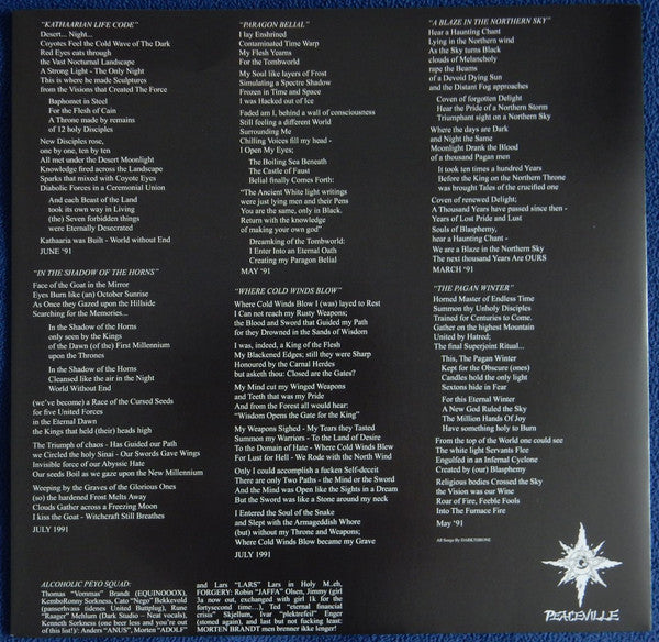 Darkthrone : A Blaze In The Northern Sky (LP, Album, Ltd, RE)