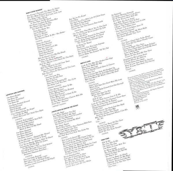 Y & T : In Rock We Trust (LP, Album)
