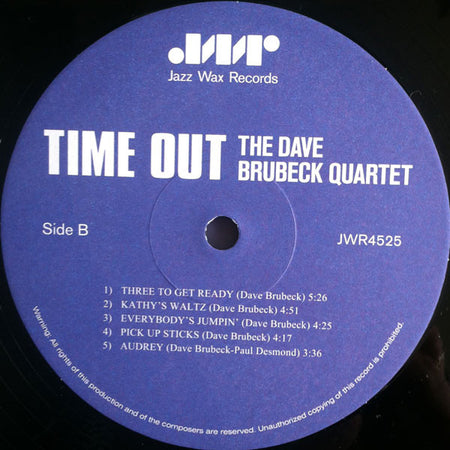 The Dave Brubeck Quartet : Time Out (LP, Album, Ltd, RE, RM, 180)
